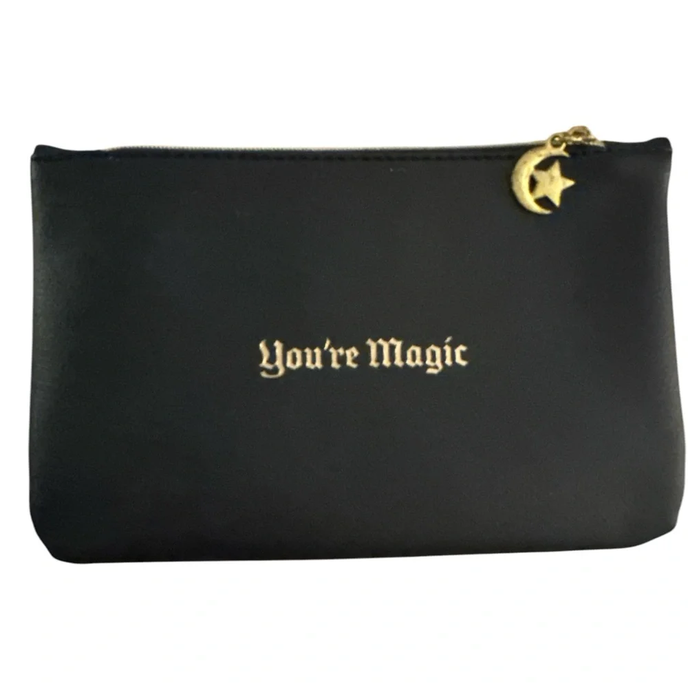 Ipsy Glam Bag Black and Gold‎ Cosmetic Pouch